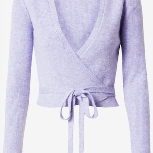 The Frolic Lavender Wrap Sweater - Picture 5 of 5